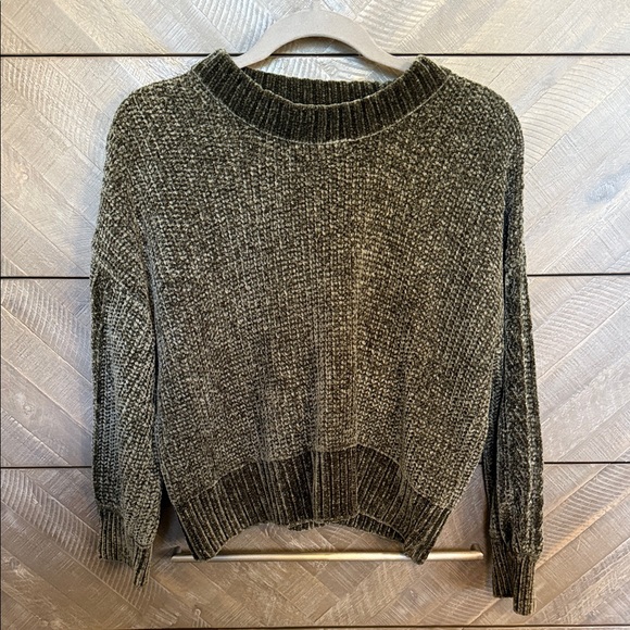 Pink Rose Olive Cowl Neck Sweater - Picture 1 of 2
